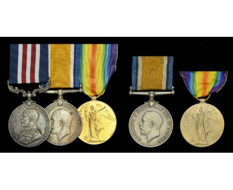 Family Group:  A Great War ‘Western Front’ M.M. group of three awarded to Lance-Sergeant A. C. Taylor, 15th (Civil Service Ri