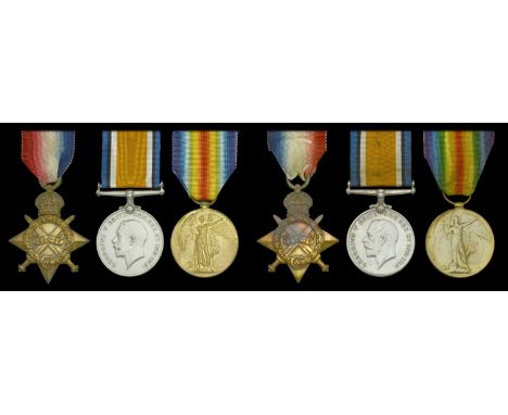 Three: Able Seaman W. J. Buttling, Royal Navy 1914-15 Star (195109, W. J. Buttling, A.B., R.N.); British War and Victory Meda