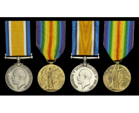 Pair: Private J. Davidson, 1st County of London Yeomanry (Middlesex Hussars) British War and Victory Medals (1868 Pte. J. Dav