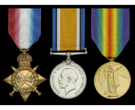 Three: Lieutenant-Commander (Gunner) R. G. Marshall, Royal Navy  1914-15 Star (224414, R. G. Marshall, P.O. R.N.); British Wa