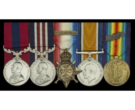 A rare Great War ‘Guillemont Farm’ D.C.M. and ‘1916 operations’ M.M. group of five awarded to Sergeant W. Dykes, 2nd Dragoons