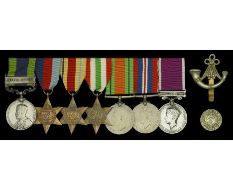 Seven: Corporal H. W. Mellors, Oxfordshire and Buckinghamshire Light Infantry  India General Service 1908-35, 1 clasp, Burma 