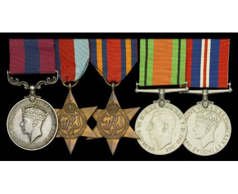 A superb ‘Special Forces’ Second War 1943 ‘Immediate’ D.C.M. group of five awarded to Sergeant W. Robinson, Durham Light Infa
