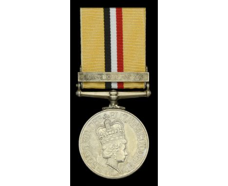 Iraq 2003-11, 1 clasp, 19 Mar to 28 Apr 2003 (25122052 Cfn S R Johnson REME) in named card box of issue, extremely fine £100-