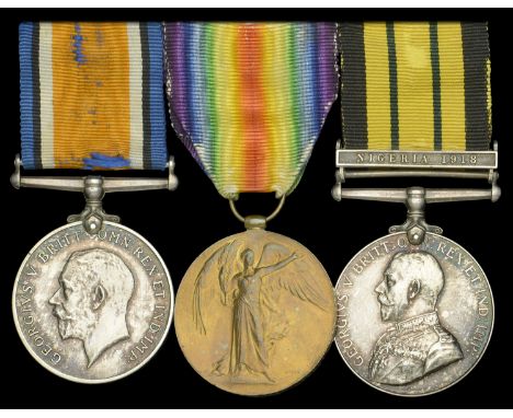Three: Sergeant F. D. Darken, 1/12th (County of London) Battalion, London Regiment (The Rangers)  British War and Victory Med