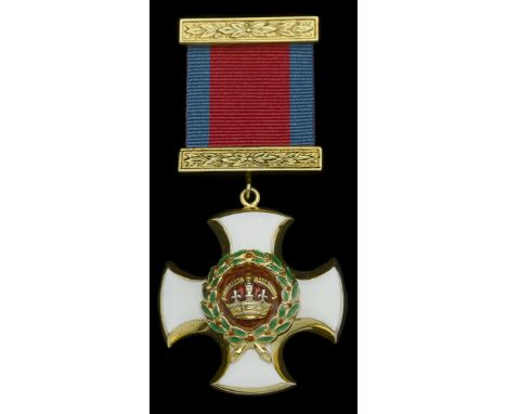 Distinguished Service Order, E.II.R., silver-gilt and enamel, undated as issued, with integral top riband bar, extremely fine