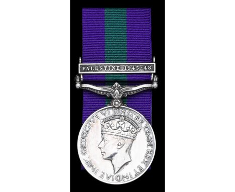 General Service 1918-62, 1 clasp, Palestine 1945-48 (Sister I. V. Hesketh. Q.A.I.M.N.S.) extremely fine £160-£200  ---  Miss 
