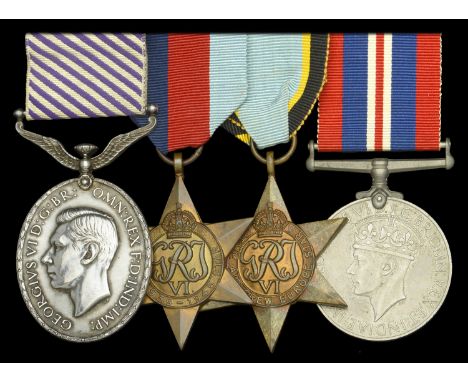 A Second War Wireless Operator’s D.F.M. group of four awarded to Sergeant, later Flight Lieutenant, S. Albiston, 103 Squadron