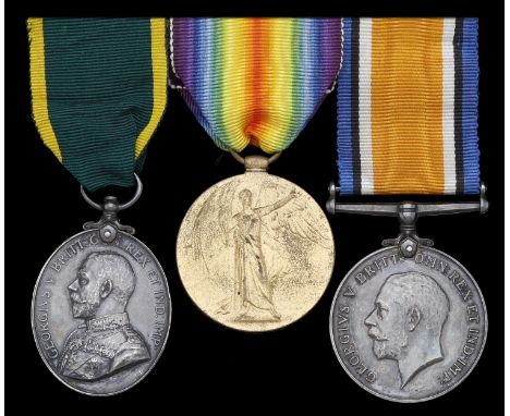 Three: Private C. F. Keating, 12th and 18th Battalions, London Regiment  British War and Victory Medals (592605 Pte. C. F. Ke