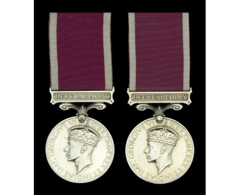 Army L.S. & G.C., G.VI.R., 1st issue, Regular Army (2) (7583081 S. Sjt. A. T. Martin. R.E.M.E.; 7582379 W.O. Cl. 2. A. H. Col