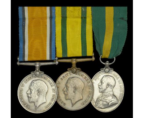 Three: Sergeant W. H. G. Halfhead, Middlesex Regiment  British War Medal 1914-20 (200009 Sjt. W. H. G. Halfhead. Midd’x R.); 