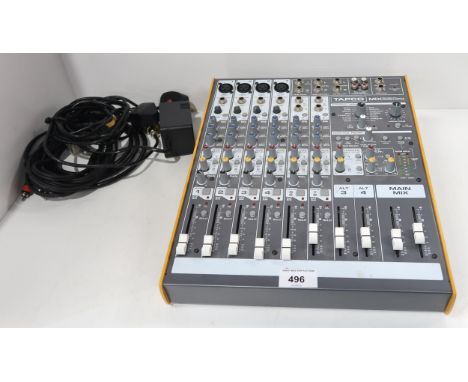 TAPCO MIX220 FX ultra-compact 8-channel audio mixer with effects Condition Report:Available upon request
