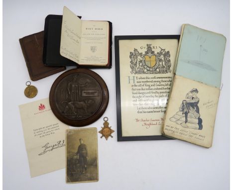 A collection of items pertaining to the military career of Private Charles Lawson McCulloch (3658) of the Highland Light Infa