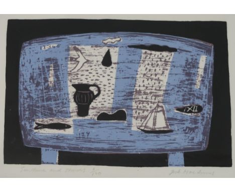 JOCK MACINNES (SCOTISH b.1943)&nbsp; SUNSHINE AND SHOWERS&nbsp; Screenprint, signed lower right, inscribed, numbered (6/120),