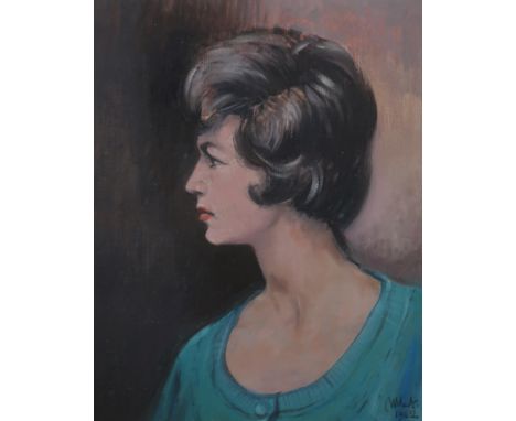 BRITISH SCHOOL&nbsp;Portrait profile head, signed, oil on canvas, 50 x 40cm and another (2) Condition Report:Available upon r