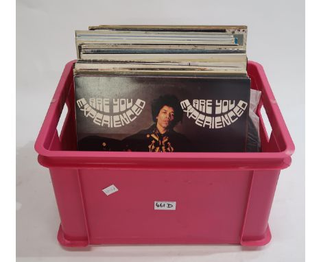 VINYL RECORDS prog rock, rock and pop, an excellent box of LP's with Jimmi Hendrix, Hawkwind, Doors, Grateful Dead, Genesis, 