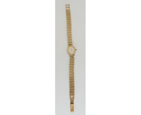a 9ct gold ladies Rotary watch and strap, weight 15.1gms Condition Report:Available upon request