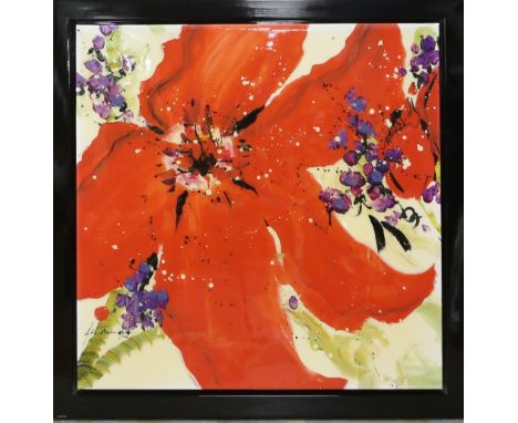 Danielle O'Connor Akiyama (b.1957), 'Journey I', signed, limited edition print, 3/195, 76cm x 76cm,.     