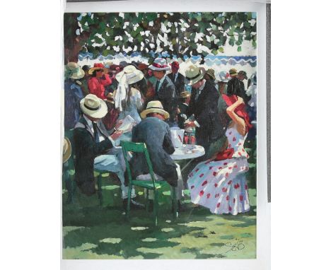 Sherree Valentine Daines (British, b.1959), 'Shared Memories I', signed limited edition print, 131/195, canvas on board, 42cm