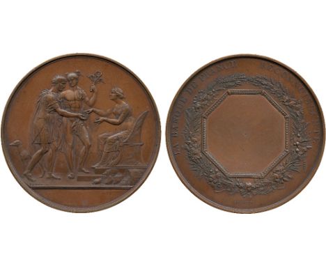 COMMEMORATIVE MEDALS, World Medals, France, Empire, Napoleon, Banque de France, Copper Pattern for a Medal, undated (1809), b