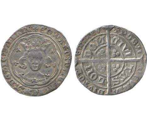 BRITISH COINS, Edward III, Silver Groat, Post-Treaty Period (1369-1377), London mint, Chain Mail facing crowned bust, within 