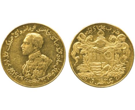 G INDIAN COINS, PRINCELY STATES, Bahawalpur, Sadiq Muhammad Khan V (AH 1325-1365; 1907-1947 AD), Gold Ashrafi, AH 1343, 7.25g