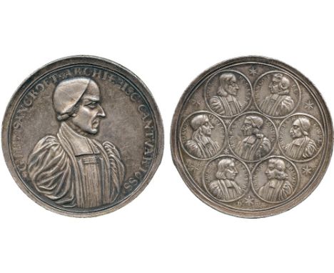 COMMEMORATIVE MEDALS, British Historical Medals, Archbishop Sancroft and the Seven Bishops, Silver Medal, 1688, by Daniel War