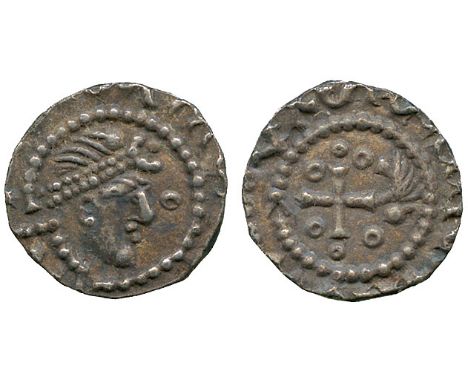 BRITISH COINS, Early Anglo Saxon, Primary Sceat (c.680-c.710), series BIIIa, diademed head right with prominent chin, annulet
