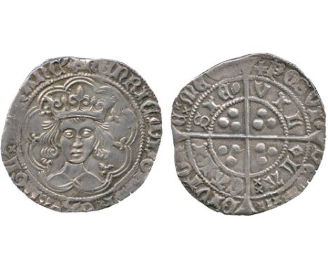 BRITISH COINS, Henry VI (first reign), Silver Groat, Pinecone Mascle issue (1431-1432/3), Calais mint, facing crowned bust, w