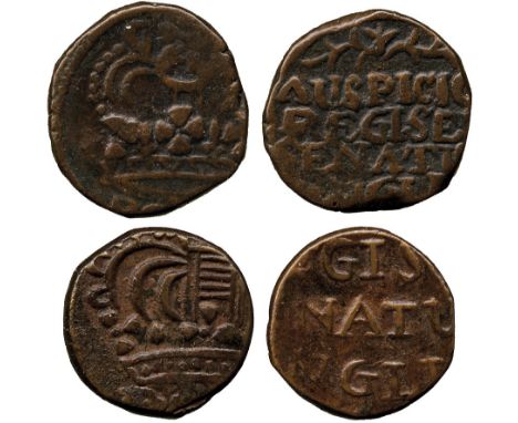 INDIAN COINS, EAST INDIA COMPANY, Bombay Presidency, Pice (2), 1728-1749 (Pr 104; KM 165). Both good fine, first with most of