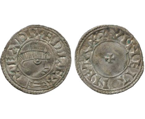 BRITISH COINS, Anglo-Saxon, Eadred (King of all England, 946-955), Silver Portrait Penny, moneyer Wine, diademed bust right t