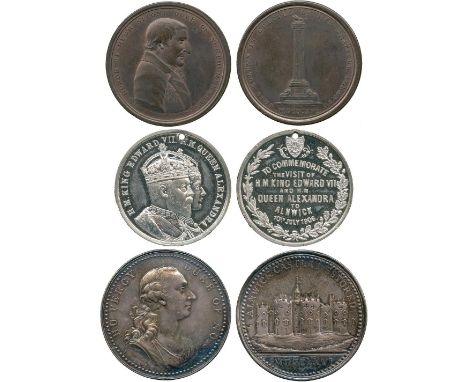 COMMEMORATIVE MEDALS, British Historical Medals, Hugh Percy, 1st Duke of Northumberland (1714-1786), Restoration of Alnwick C