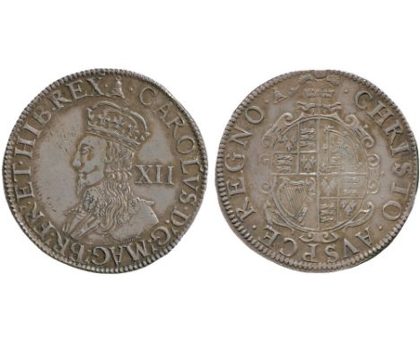 BRITISH COINS, Charles I (1625-1649), Silver “Fine Work” Shilling, Tower mint, group D, type 3b, fourth crowned bust in lace 