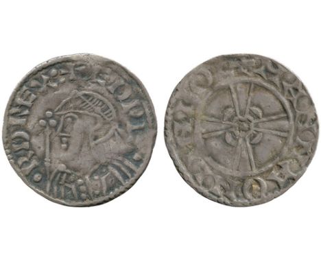 BRITISH COINS, Anglo-Saxon, Edward the Confessor, Silver Penny, Expanding Cross type (1050-1053), heavy coinage, Lincoln mint