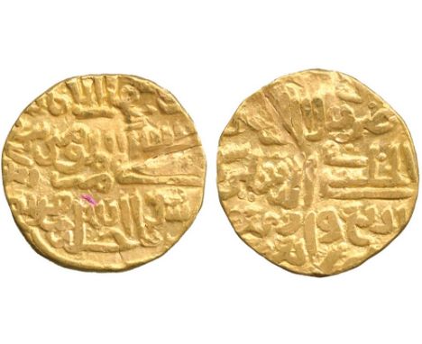 INDIAN COINS, SULTANATES, Sultans of Dehli, Muhammad bin Tughluq, Gold Tanka, Dehli, AH 744, in the name of the caliph al-Mus