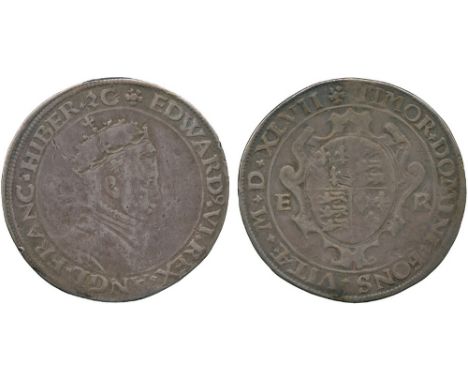 BRITISH COINS, Edward VI, Silver Pattern Testoon or Shilling, 1547, 27.2mm, Tower mint, possibly by A Levens, crowned and rob