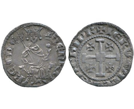 WORLD COINS, CRUSADER COINS OF CYPRUS, Henry II, Silver Gros grand, second issue, later phase, no field mark, 4.60g (Met 687;