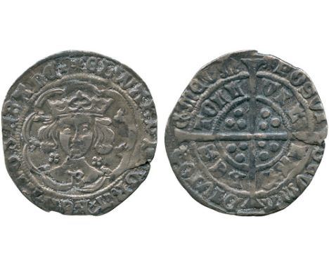 BRITISH COINS, Edward IV (first reign), Silver Groat, light coinage, Bristol mint, facing crowned bust within tressure of nin