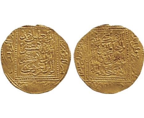 ISLAMIC COINS, HAFSID, Abu’l ‘Abbas Ahmad II (first reign, 755-758h), Gold Dinar, no mint, undated, 4.77g (Hazard 608 var; A 