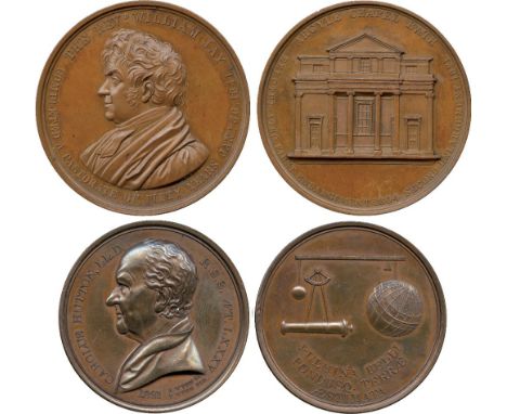 COMMEMORATIVE MEDALS, British Historical Medals, Charles Hutton, FRS (1737-1823), mathematician, aged 85, “the weight of the 