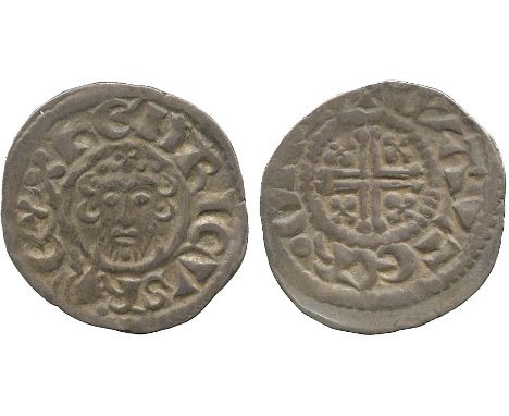 BRITISH COINS, John, Silver Penny, Short Cross type, class Vc, London mint, moneyer Walter, facing crowned head in linear cir