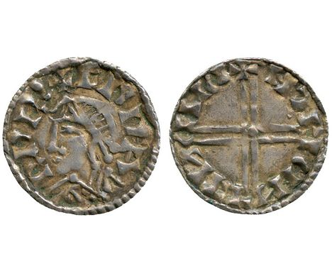 BRITISH COINS, Anglo-Saxon, Edward the Confessor, Silver Penny, Small Flan type (1048-1050), London mint, moneyer Elfsi, diad