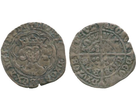 BRITISH COINS, Henry VI (restored, October 1470 - April 1471), Silver Groat, Bristol mint, facing crowned bust, within tressu