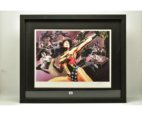 ALEX ROSS FOR DC COMICS (AMERICAN CONTEMPORARY) 'WONDER WOMAN: DEFENDER OF TRUTH', a signed limited edition print on paper, 1