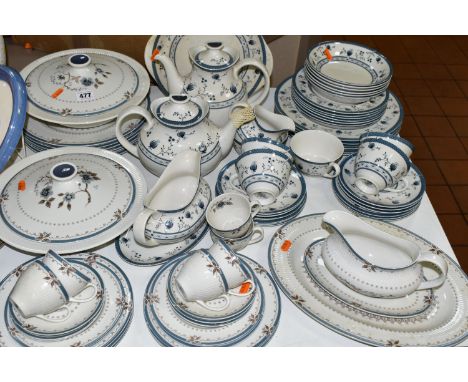TWO ROYAL DOULTON DINNER SERVICES, in Old Colony TC1005 and Cambridge TC1017, comprising thirty four pieces of Old Colony: me