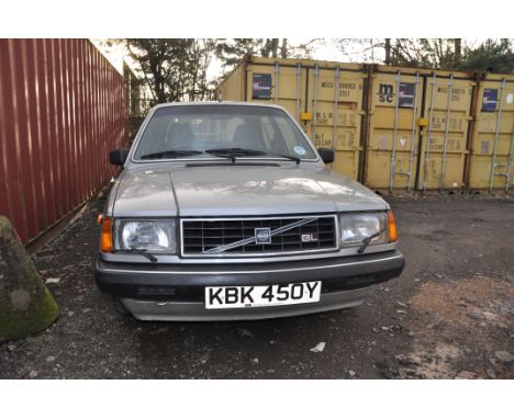 A 1982 VOLVO 345GL 5 DOOR HATCHBACK CAR, in silver, with 1.4 petrol engine, first registered 01/08/1982 under number KBK 450Y