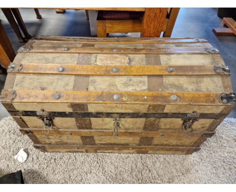 Antique Shipping Barrel Trunk