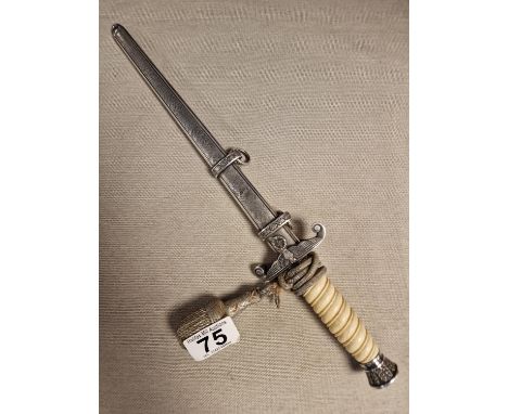 WWII German Officers Dagger &amp; Scabbard by H.Kolping, Solingen - Militaria Interest