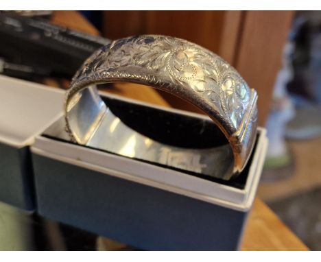 1960's Birmingham Sterling Silver Hallmarked Bangle -34.2g