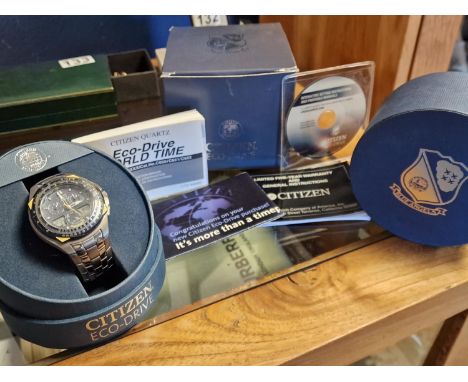 Boxed Citizen Eco-Drive Ecodrive Skyhawk Blue Angels Base Titanium Digital Chronograph Wrist Watch - w/paperwork